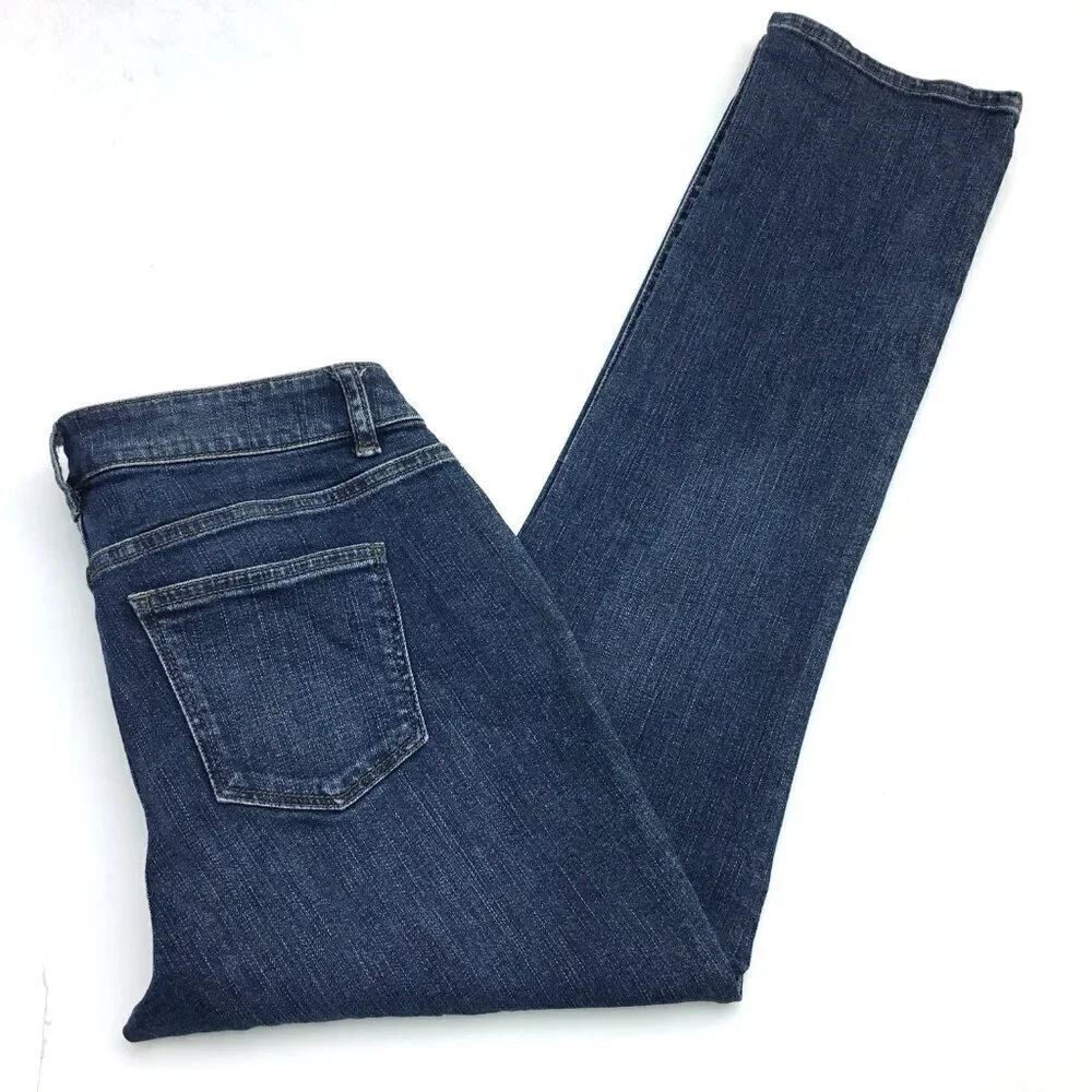 Talbots Women's Jeans Signature Straight Leg Low Rise size 4P length 29